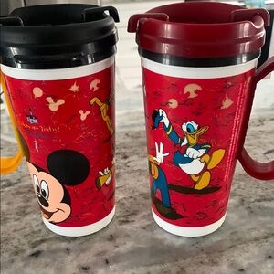 Disney Red Travel Mugs with Characters